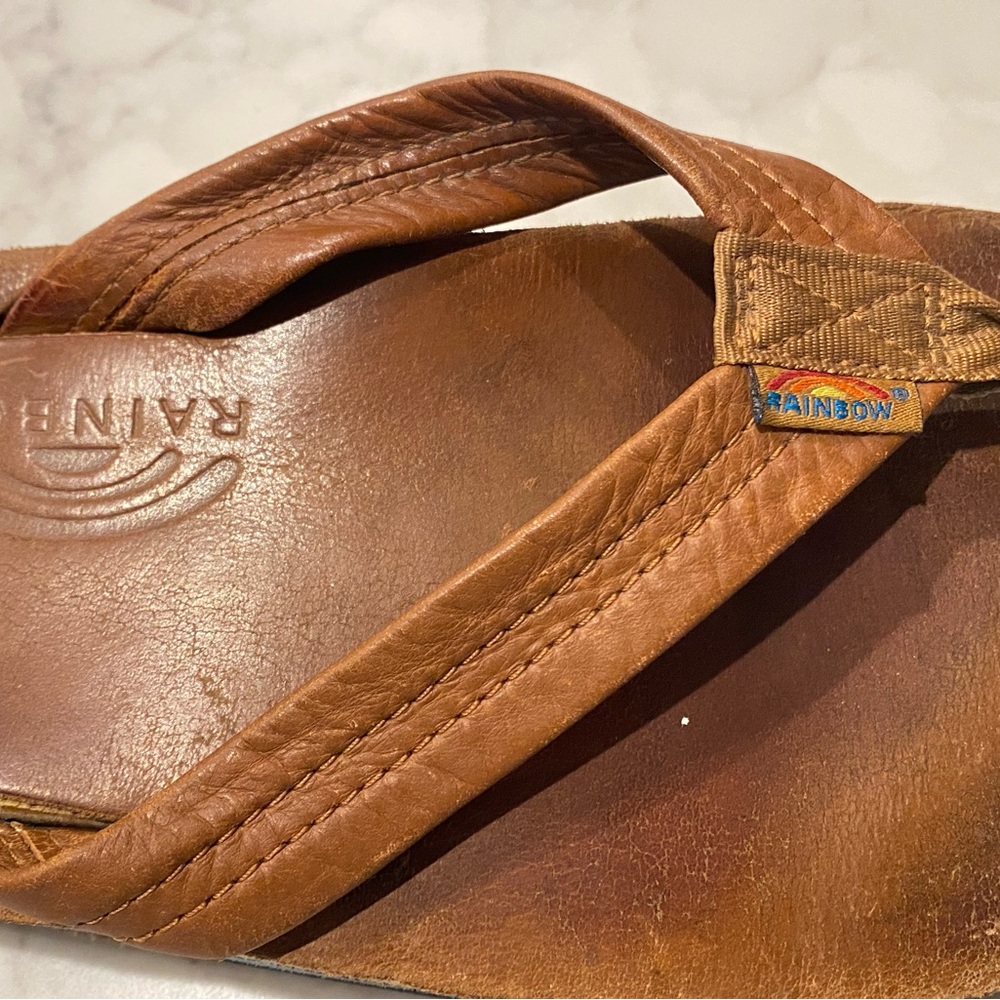 Men’s Rainbow, double layer sandals size 11/12